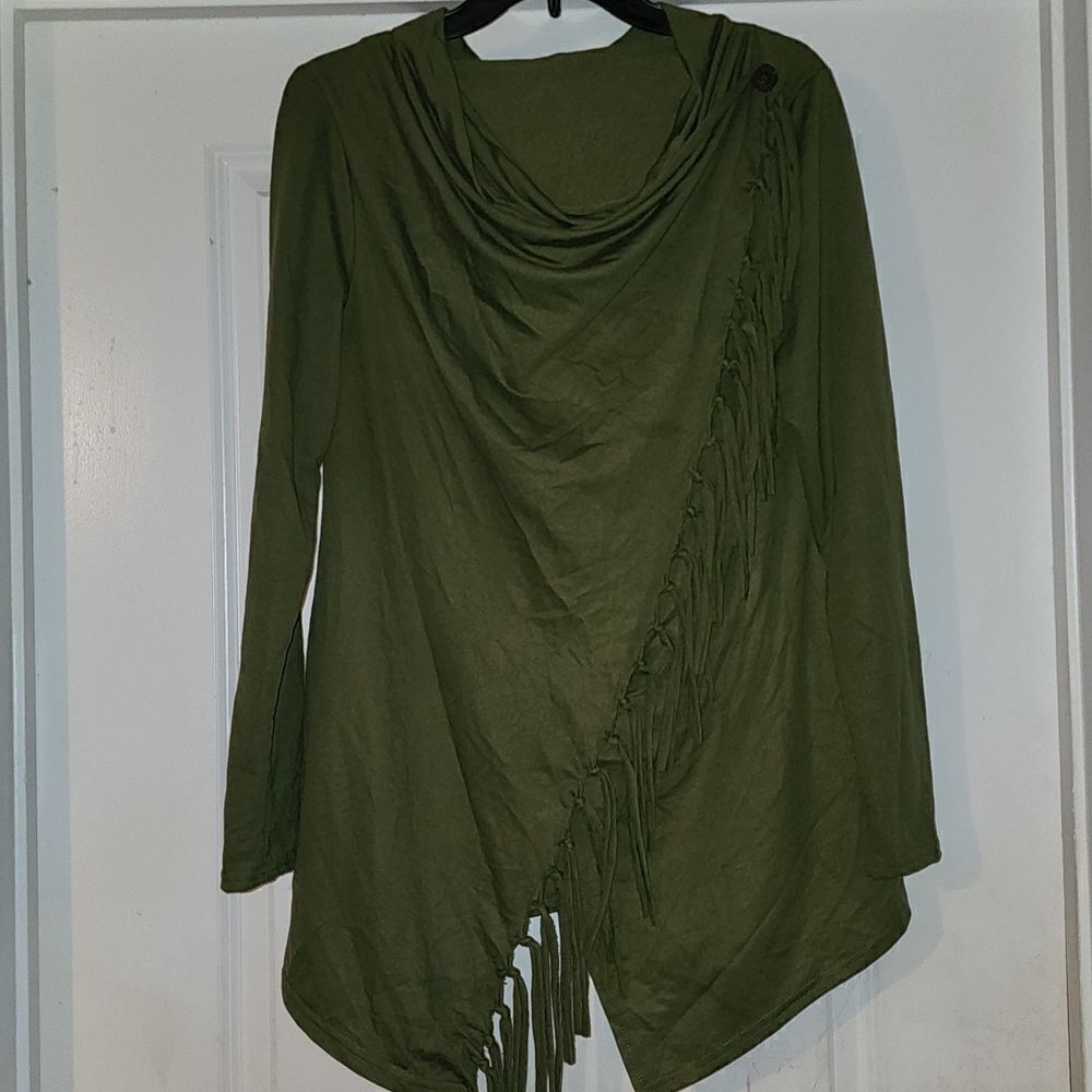 Olive Long Sleeve Top - Picture 2 of 6